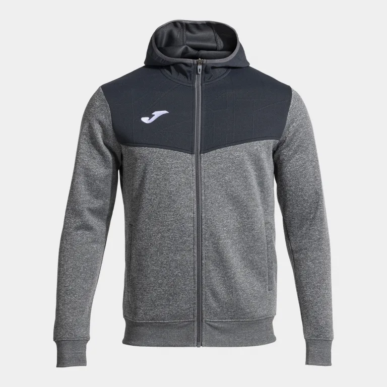 CAMPUS STREET ZIP-UP HOODIE MELANGE GREY — фото 1